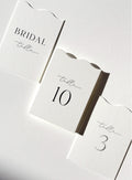 Table numbers